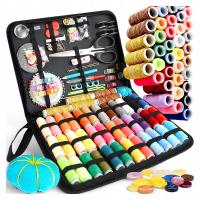 PRZYBORNIK KRAWIECKI NITKI IGŁY AKCESORIA DO SZYCIA NOŻYCZKI NICI 226el XXL