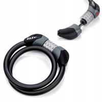 Linka METEOR Protect 80 CM Zapięcie Rowerowe Z Podświetleniem Szyfr