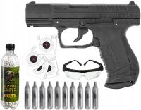 Пистолет ASG Walther P99 DAO 10 CO2 2700 шариков 0,2 г очки 10 щитов