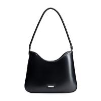 WITTCHEN stylowa torebka na ramię z imitacji skóry czarna