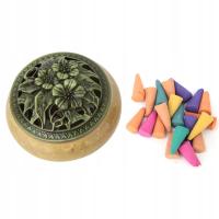 KADZIELNICA CERAMICZNA DO KADZIDEŁ BACKFLOW Z POKRYWKĄ