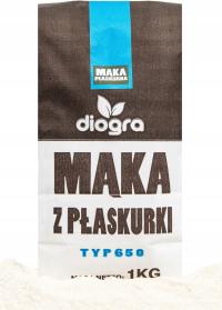 Mąka z płaskurki typ 650 - 1 kg Diogra