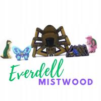 Meeple Stickers: zestaw naklejek od Everdell: Mgielny las
