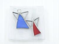 Aniołki witrażowe 2 szt - zestaw 7S