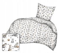 Pościel bawełniana 160x100 60x40 do łóżeczka dziecięcego koty 432B3d
