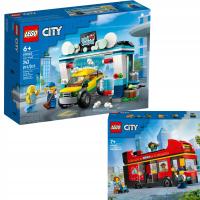 LEGO City 60407 Miasto 60407 Czerwony autobus 60362myjnia autobusowa