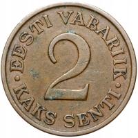 + Estonia - 2 Senti Centy 1934 - STAN !