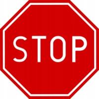 Znak B-20: STOP - Naklejka foliowa