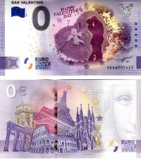 Banknot 0-euro-Wlochy 2021-1 SAN VALENTINO