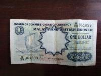 Banknot 1 dolar Malaje i Brytyjskie Borneo
