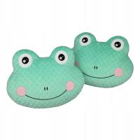 Żabka poduszka kształtka z dużymi policzkami