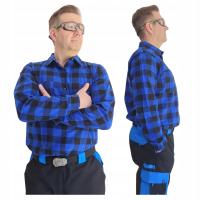 Koszula Robocza Flanelowa BHP Polska Gruba Bawełniana 170g Ciepła Mocna XL