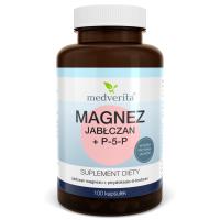 Magnez jabłczan + witamina B6 P-5-P Medverita 100