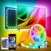 TAŚMA LED 5M RGB W RYTM MUZYKI APLIKACJA MOBILNA ŚCIEMNIANA BLUETOOH