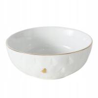 MISKA KUCHENNA PORCELANOWA BIAŁA MISECZKA NA ZUPĘ DO ZUPY Ø14,5 ŚWIĄTECZNA