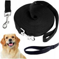 SMYCZ TAŚMA DLA PSA 10m DŁUGA MOCNA LINA LINKA TRENINGOWA GRUBA WYTRZYMAŁA