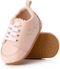 Urocze różowe buciki niemowlęce niechodki dla dziewczynki r. 17/18