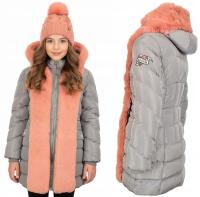 KURTKA ZIMOWA KK768S16 PUCHOWA NA MISIU 170/176