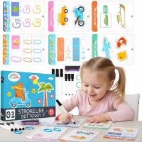 Nauka Pisania Liczenia Rysowania kaligrafii ZMAZYWALNA KSIĄŻECZKA Tablica