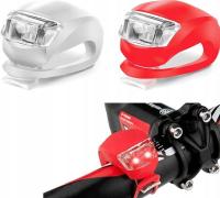 LAMPKA ROWEROWA ŚWIATEŁKA LED PRZÓD TYŁ 3 TRYBY ŚWIECENIA ZESTAW MEGA MOC