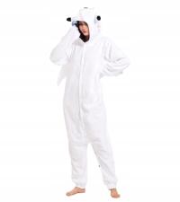 Piżama Damska Kombinezon Kigurumi Onesie Smok Szczerbatek Biały 155-165