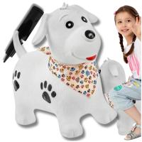 ДЕТСКИЙ ПРЫГУН ДЛЯ ПРЫЖКОВ РЕЗИНОВЫЙ С НАСОСОМ СОБАКА