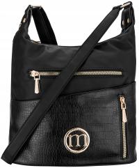Женская сумка-мессенджер MONNARI, водонепроницаемая черная вместительная сумка