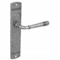 Komplet Klamek DOMINO LOFT Nikiel Antyczny Bez Otworu Nowoczesne Wnętrz