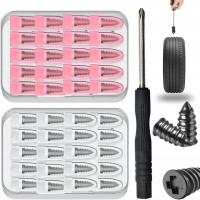 Zestaw 60 Gumowych Gwoździ do Naprawy Opon w 2 Rozmiarach, Zestaw do Naprawy Opon – Szybka Naprawa