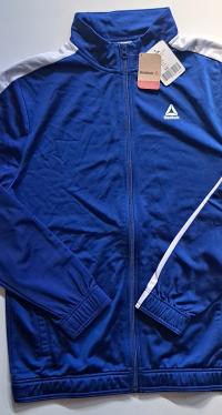 REEBOK BLUZA SPORTOWA MĘSKA R. M/L NIEBIESKA LOGO ZAMEK