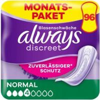 Always Discreet Normal 4 x 24szt Podpaski na nietrzymanie moczu 96 sztuk