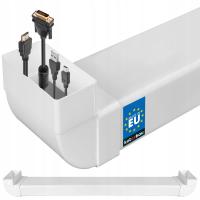 KANAŁ TELEWIZYJNY PRZEPUST KABLOWY PŁASKI TELEWIZORA 110x55 MM PODTYNKOWY