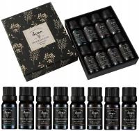 ZESTAW OLEJKÓW ETERYCZNYCH ZAPACHOWYCH DO DYFUZORA 8 SZT PUDEŁKO PREZENT