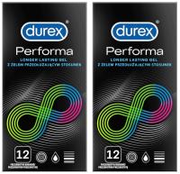 Prezerwatywy Durex PERFORMA wydłużające sex nawilżane 24 szt.