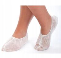 Skarpety jednorazowe z włókniny 100 szt Ochraniacze z włókniny na stopy 100
