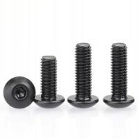 ŚRUBA IMBUSOWA GRZYBKOWA ocynk czarny płatkowy ISO 7380-1 M6x20 - 10szt.