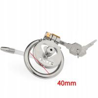 Z elastycznym cewnikiem męski zamek Chastity - zabawna metalowa klatka dla kutasa