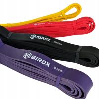 ZESTAW 4x GUMY OPOROWE GIROX POWER BAND FITNESS WYSOKA JAKOŚĆ | 4 SZTUKI