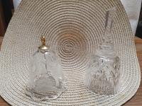 Dwa dzwonki świąteczne ze szkla