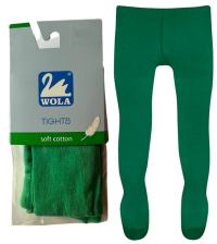 Wola rajstopy dziecięce zielony bawełna