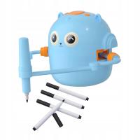 Inteligentny robot rysunkowy z 100 kartami do malowania Chłopcy Dziewczęta Prezent urodzinowy Niebieski