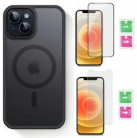 Etui do iPhone 13 / iPhone 14 do MagSafe case + SZKŁO + FOLIA 9D | kolory