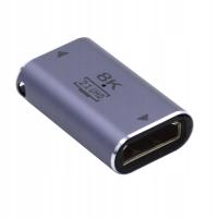 Adapter łącznik HDMI do HDMI 2.1 UHD 8K 60Hz 4K 120Hz przedłużacz