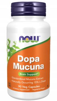 NOW DOPA MUCUNA 15% L-DOPA 90 kapsułek