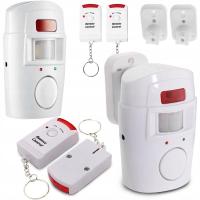 ALARM BEZPRZEWODOWY CZUJNIK RUCHU SYGNALIZATOR WEJŚCIA DO SKLEPU 2SZT