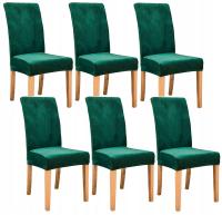 Чехлы для стульев 6 шт велюр универсальный велюр эластичный свадебный стол