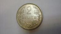 Moneta 2 litu Litwa 1925 stan 3+