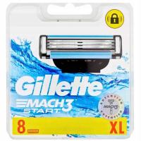 Gillette Mach 3 лезвия заправки бритвы лезвия Mach3 8 шт