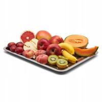 TACA METALOWA NA OWOCE PRZEKĄSKI PATERA DUŻA DO SEROWANIA 45X35CM