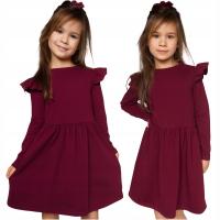 BORDOWA Sukienka ciepła dla dziewczynki ŚWIĄTECZNA ALICE BAYA
